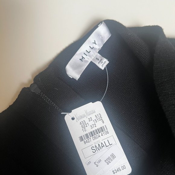 Milly Black Knit Flare Skirt - Picture 6 of 9